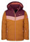 Trollkids Mädchen Winterjacke Gryllefjord, Burgunderrot/Karamell-Braun/Lachsrosa, Größe 110