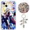 Staremeplz Compatible with iPhone 14 Pro Max Case One -Piece Luffy Anime Design [With Keychain and 50pcs Stickers] Cartoon Transparent Soft Silicona Case for iPhone 14 Pro Max