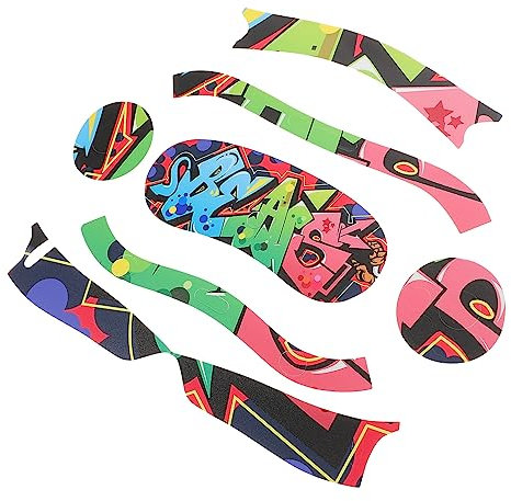 Mikikit 1 Blatt Pico 4 Aufkleber Zubehör Für Vr-Brillen Vr-Headset-Aufkleber Vr-brillenhaut Vr-Brille Wickelt Die Haut EIN Vr-Brille Liefern Vr-Headset-Skin 3D Kopfhörer PVC Spielkonsole