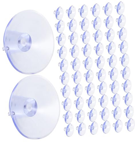 Paquete de 100 ventosas transparentes para protección solar, pequeñas ventosas, anticolisión, accesorios de, cristal, pequeña ventosa, mástil de de PVC