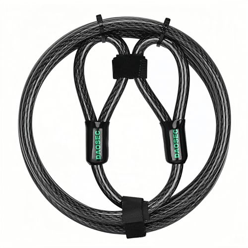 DAOSEC 3 m x 1,27 cm robustes, schnittfestes Sicherheitskabel, Kajak- und Outdoor-Ausrüstung