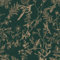 Timeet Peel and Stick Wallpaper Dark Green and Gold Leaf and Flower Bird Pattern Self Adhesive Wallpaper Vinyl Warp Plastic Roll Sticky Back Wallpaper for Bedroom Living Room Wall Shelf,41x600cm