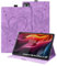 Auslbin Coque pour Lenovo Tab M11 Plus/K11 Plus 11.45 2024, PU Étui Butterfly Cuir en Relief avec Fonction du Support, Flip Housse pour Tab M11 Plus/K11 Plus, Violet