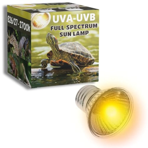 Tonia UVB 3.0 Lampe 25W und 50W – Sonnenlicht mit Vollspektrum für Reptilien und Amphibien (6, 25W)