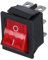 Rastender Wippschalter, Robust, Langlebig, Austauschbarer Mini-Druckknopfschalter, 250 VAC, Rot