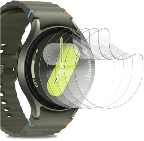 5 Stück Displayschutz Folie für Samsung Galaxy Watch 7/6/5/4（44mm）, Flexible TPU Folie, Anti-Kratzer HD Klar Displayfolie, Selbstheilung