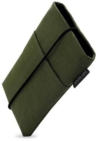 Adore June Custodia Bene compatibile con 6,7-7,0 Pollice Smartphones (come iPhone 17 Pro Max, iPhone 16 Pro Max, 16 Plus, Galaxy S25 Ultra, Pixel 10 Pro XL), Chiusura in Gomma, Colore Verde-Oliva