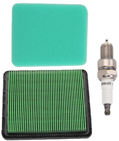 SANTUO Air Filter and Spark Plug Fits for Honda GCV160 GC135 GC160 GC160A GC160LA GC160LE GC190 GC190A GC190LA GCV135 GCV160A Engine Lawn Mower Air Cleaner Spark Plug 17211-ZL8-023