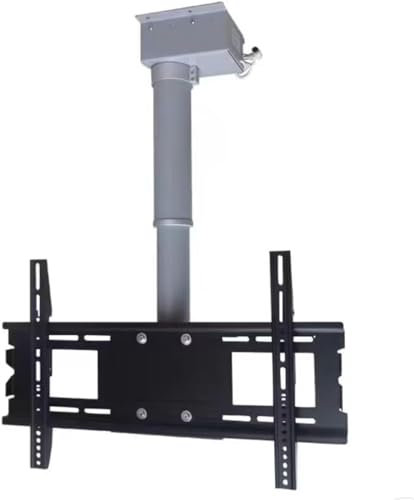 ZSLBGUYIAD Soporte de TV motorizado Soporte de TV de Techo Ajustable Mecanismo de elevación de TV con Soporte de Pared para TV Remoto, un Color, 50 cm
