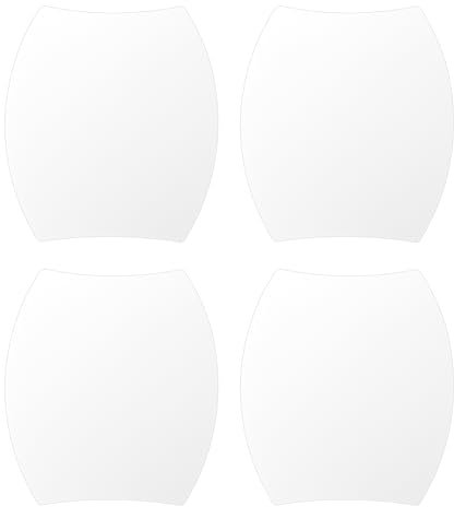 Partuto 4 Pcs 79x89mm Universal Magnetic Car Door Cup Protector Sticker - Car Auto Door Handle Protective Film Anti-Scratches - Matte White