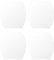 Partuto 4 Pcs 79x89mm Universal Magnetic Car Door Cup Protector Sticker - Car Auto Door Handle Protective Film Anti-Scratches - Matte White