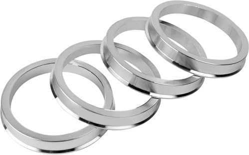 yibo Kit de 4pcs Centradores de Llantas de Aluminio (Y-V-(57.1-63.1))