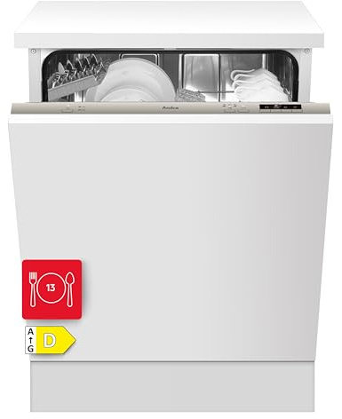 Amica Einbau Geschirrspüler 13 Maßgedecke OpenDry EGSPV 593 911 | 4 Programme, 3 Körbe, AquaStopp, Höhenverstellbarer Oberkorb, OpenDry Türöffnung, 47 dB