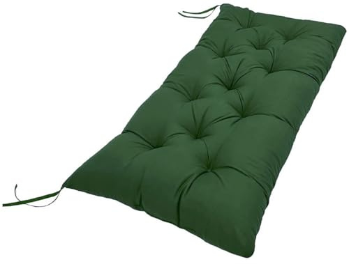 UWOBTN Bankauflage Outdoor 8cm Dick für Gartenbank Sitzkissen 2/3-Sitzer Lounge Bankkissen 90x50/100x50/110x50/120x50cm Terrasse Sitzauflagen Weich waschbar Sitzpolster Auflage(#8,120x50x8cm)