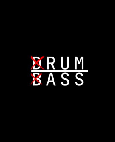 DRUM&BASS: Notebook for Tough Minds – 110 Grid Pages for Your Bold Ideas