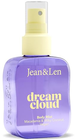 Jean & Len Body Mist Dream Cloud, Macadamia, Vanille & Karamell 100 ml | mit Panthenol & Vanille-Extrakt, langanhaltend, vegan, 100 ml
