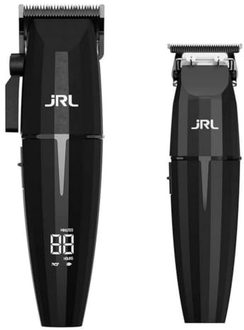 JRL Onyx Combo Kit Clipper Trimmer – Professionelles Kabelloses Barber Set mit Haarschneider und Präzisionstrimmer, Cool Blade Technologie, Profi Friseurset für Salon & Barbershop (Onyx Combo Kit)
