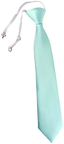 TigerTie Kinderkrawatte mint Uni - vorgebunden mit Gummizug