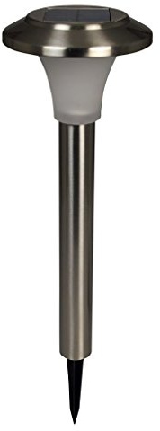 Luxform Solar LED Garden Light Lamp Outdoor Patio Decor Calais Silver 39155