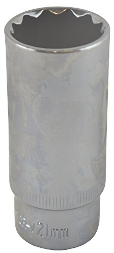 21mm 3/8 Drive Double Deep Metric Socket Double Hex / 12 Sided