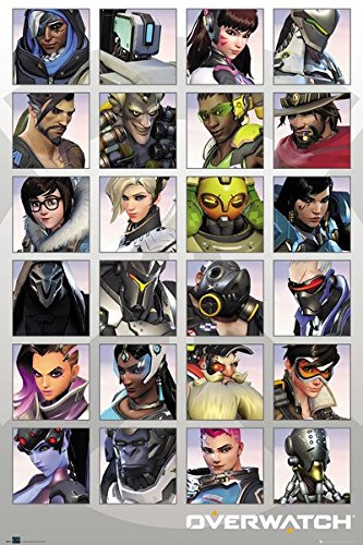 Overwatch Poster Figuren / Porträts, 61 x 91,5 cm