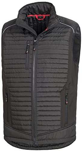 Nitras Motion Tex Plus 7660 Softshellweste - windfeste Outdoor-Weste für die Arbeit - Schwarz - L