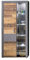 Newfurn Vitrine Vitrinenschrank Industrial,Vintage Holzvitrine II 87x189x 34 cm (BxHxT) II [Nanuk.Three] in Anthrazit Old Wood/Old Wood Wohnzimmer Schlafzimmer Esszimmer Flur Diele