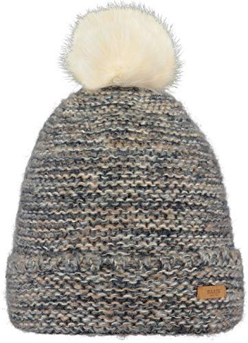 Barts Strickmütze Imre Turnup Beanie mit Bommel 4494 Light Brown 09