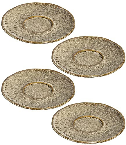 LEONARDO HOME 018602 MATERA Keramikuntertasse 11 cm beige 4er-Set, Keramik