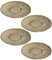 LEONARDO HOME 018602 MATERA Keramikuntertasse 11 cm beige 4er-Set, Keramik