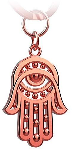 FABACH Hand der Fatima Schlüsselanhänger Hamsa - Hand Fatima Auto Anhänger- Schützende Hand der Fatima Glücksbringer - Amulett zum Schutz gegen Böses Auge Evil Eye
