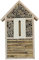 ANCLLO Großes Bienenhaus Hotel Schmetterlingshäuser Outdoor Multi Qualität Natur Holz Insektenhotels - Zum Aufhängen, Bienenhotel und Schmetterlingshaus