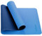 SHOP LC Rutschfeste Yogamatte, TPE Trainingsmatte für Fitness, Pilates & Gymnastik, leichte Reisematte für zu Hause oder draußen mit Trageriemen, Dicke 6 mm Größe 183x61x0 6 cm Blau