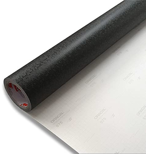 FOLIESTA 50€/m² Oracal 975 HC-070 Waben Honeycomb Carbon schwarz 3D Autofolie Folie Carwrapping (152cm x 100cm)