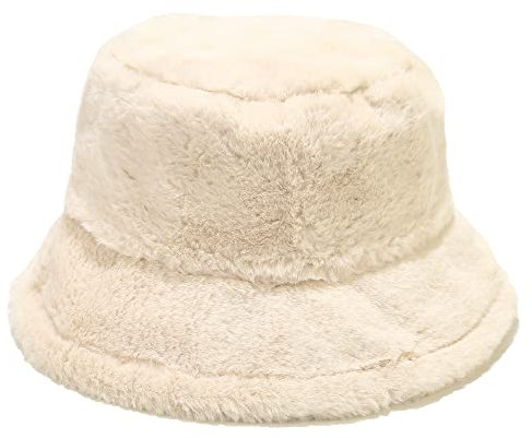 Umeepar Winter Kunstfell Fischerhut Flauschige warme Mütze für Damen Herren, B Beige, Einheitsgröße