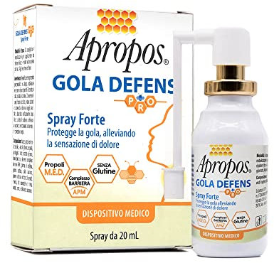 Apropos Gola Defens - Pro Spray Forte per la Gola Dispositivo Medico, 20ml