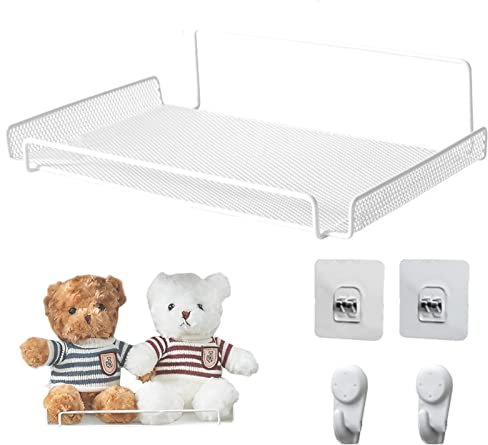 smashing Scaffalatura router wifi - router rack, set top box tv - scaffalatura DVD, mini mensole da parete per telecomando store, router, libri, cavo di alimentazione 11,8 x 6,7 x 2,4 pollici