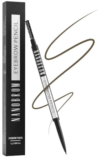 Nanobrow Eyebrow Pencil - Perfectly highlighted, filled-in and beautifully defined brows. Brow Pencil with brush (Light Brown)