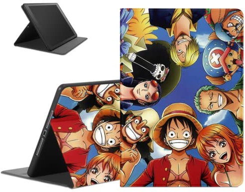 Tablet Hülle Anime Jungs Zoro Gear 5 Nika Muster für Apple iPad Air 2020/Air 4/Air 5 2022/Air (5th Generation) CaseStandfunktion PU Leder Flip TPU Ultra Dünn Verstellbar Ständer Tablet Folio