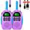 Walkie Talkie Kinder,ULEWAY 2 Pack Aufladbar Walkie Talkies, 16-Kanal Kinder Funkgerät Spielzeug für Jungen Mädchen, Abenteuer im Freien Outdoor Camping Wandern- 2 Violetts
