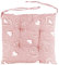 Coprisedia 6 Cuscini Sedia Lacci Double Face Quattro Punti Imbottiti Fantasia Cuore Shabby Cucina Sala Cotone (Rosa)