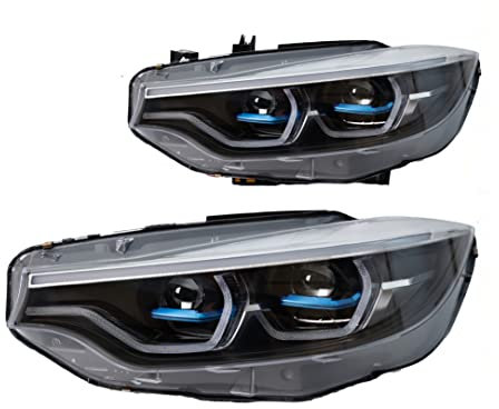 Scheinwerfer Komplettsets, für BMW 4 Series F32 F33 F36 M4 2013-2020 Frontscheinwerfer Kurvenlicht Hauptscheinwerfer Zubehör (Fahrer und Beifahrerseite)