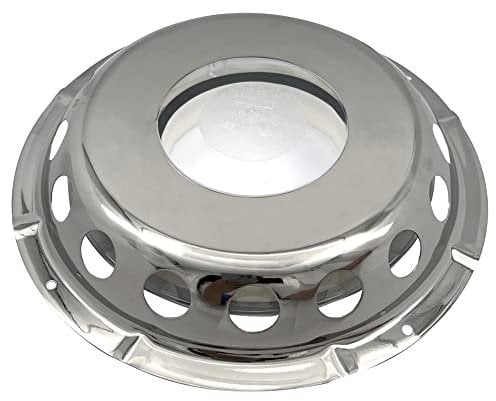iSpchen Rejillas de ventilación de acero inoxidable para ventanas de ventilación, barcos marinos, cubierta de ventilación redonda, 227 mm, rejilla de ventilación redonda para autocaravanas, caravanas,