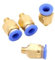 CNCTEC Lot de 4 raccords pneumatiques M6 vers IQS de 6 mm - Raccord à air comprimé (M6-6 mm)