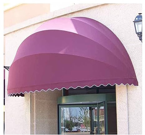 GRRICEPL Einziehbar Sonnensegel, Segeltuch Kuppel Markise, Zusammenklappbar Sonnenschirm Aus Polyester Abdeckung, Mit Verzinktem Gestell, für Wohnhäuser, Kommerziell (Farbe : Rosa, Größe : 145cm)