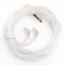 KBEAR QDC-Pin IEM Cable, Earphone Replacement Cable Silver Plated Detachable Cable for KZ ZSN PRO X/ZS10 PRO/ZSN PRO/ZS12 PRO X/DQS/EDX PRO/Castor/ZAS/ZAR/CCA CRA/C12/C10 Headphones (No Mic, QDC Pin)