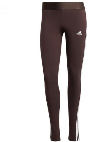 adidas Women's 3 Stripes Leggings , shadow brown, XS