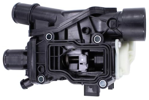 HouYeen Coolant Thermostat Housing with Temperature Sensor for Peu-geot Ci-troen For-d 2.0 TDCi BlueHDi Diesel