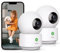 AOSU 4MP 2 Stück Überwachungskamera Innen WLAN Kamera, Homekit Kamera mit 5G/2.4GHz WiFi, One-Touch-Anruf, für Baby/ältere/Haustiere, kompatibel mit Alexa
