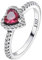 TOFBS Erhabenes Herz Ringe 925 Sterling Silber Cubic Zirconia Ring Statement Freundschaftsringe Verlobungsring Eheringe Promise Rings Schmuck Geschenk Für Damen Frauen (60)